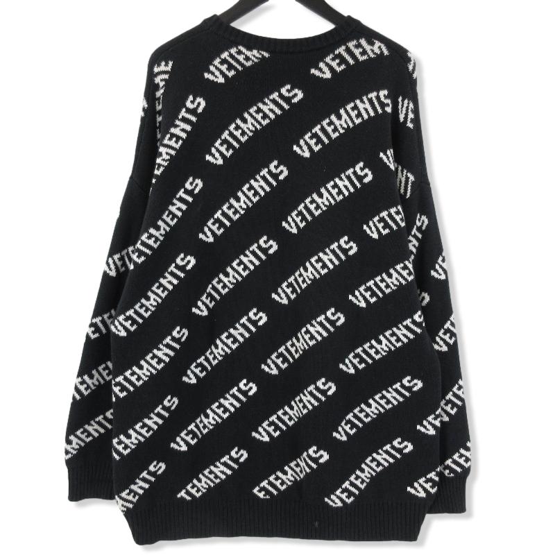 VETEMENTS ヴェトモン クルーネックニット UAH21KN047 オーバーサイズ 
