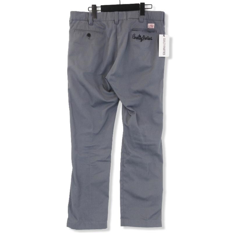 定価24,200円 WACKO MARIA 刺繍 スラックスワークパンツ グレー WACKO