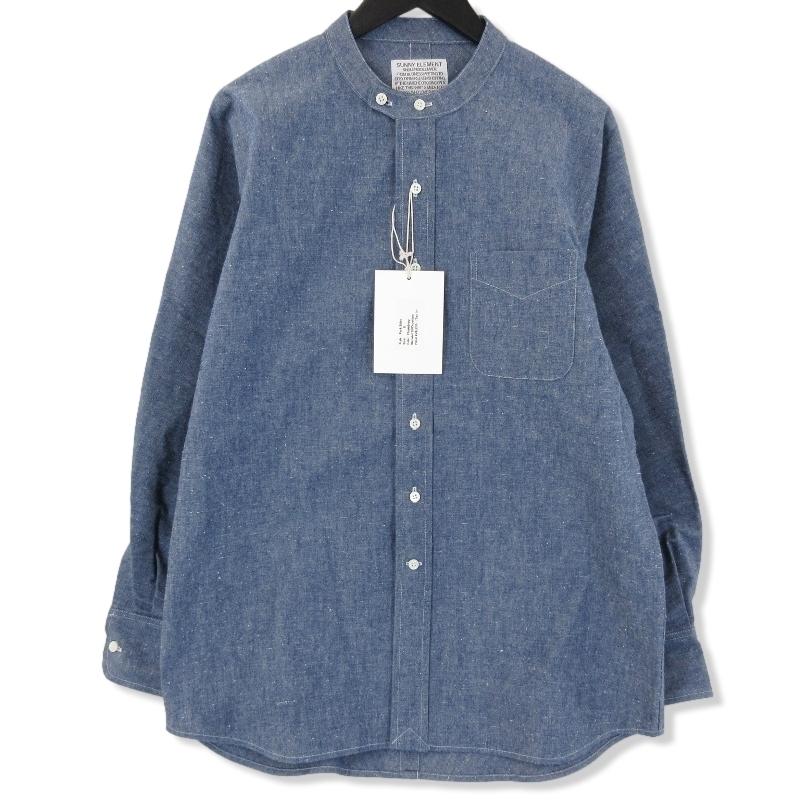 未使用 SUNNY ELEMENT サニーエレメント PARK SHIRT バンドカラー 