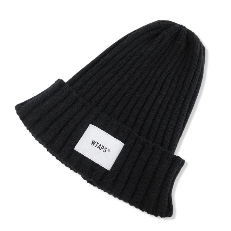 WTAPS BEANIE 01 ビーニー　BLACK 24AW WTAPS BEANIE 01 ブラック ニットcap ダブルタップス ビーニー 【公式