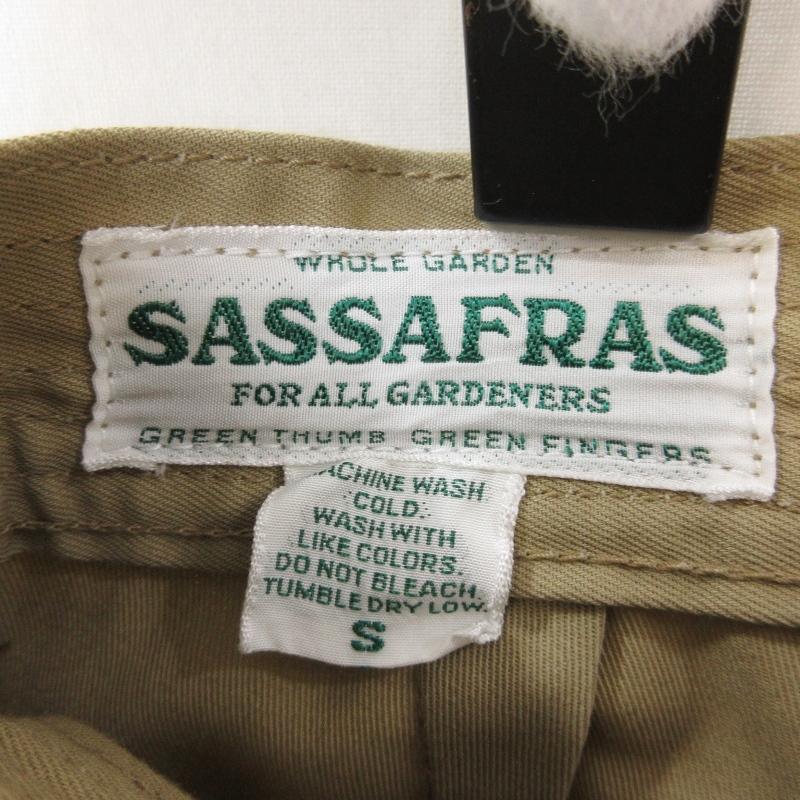 美品 SASSAFRAS ササフラス G.D.U. PANTS GDUワークパンツ ボタンフライ ベージュ S 71004794