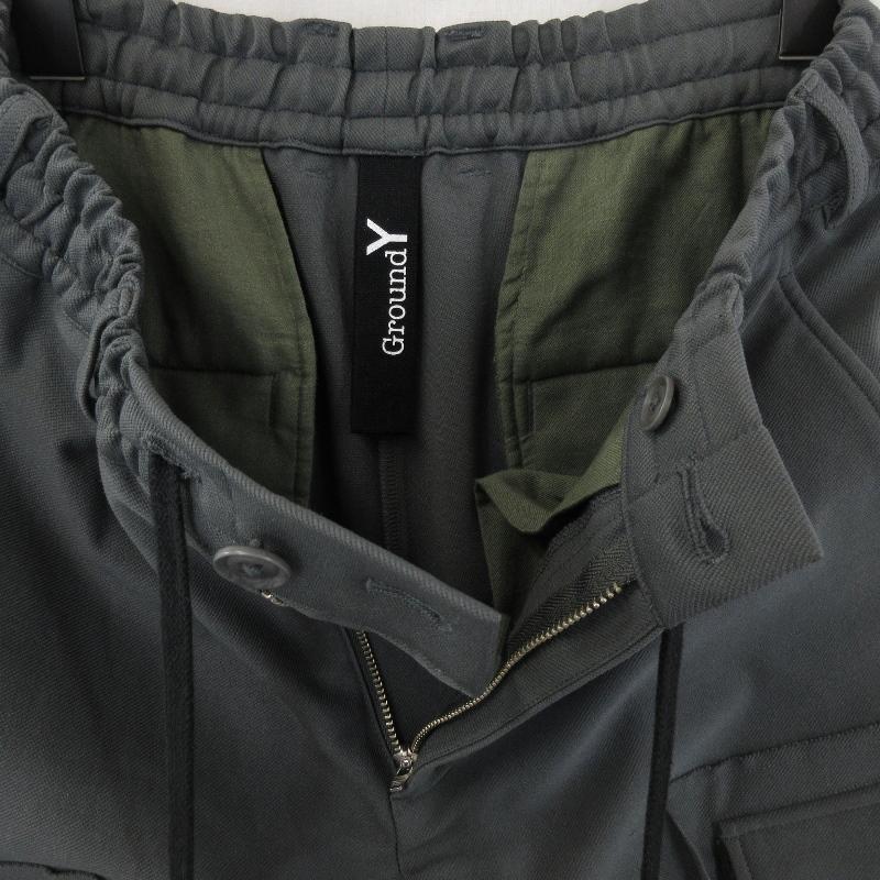 Ground Y ミリタリーカーゴパンツ 黒 Ground Y Military Cargo Pants