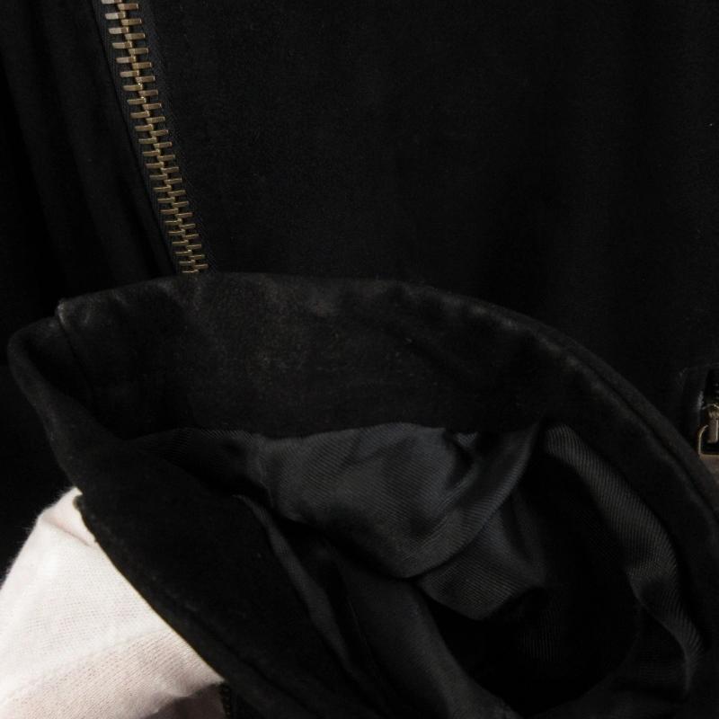 Cinquanta ダブルライダース ゴートスエード H517 ブラック 44 CINQUANTA チンクアンタ ダブルライダース ゴート スエード