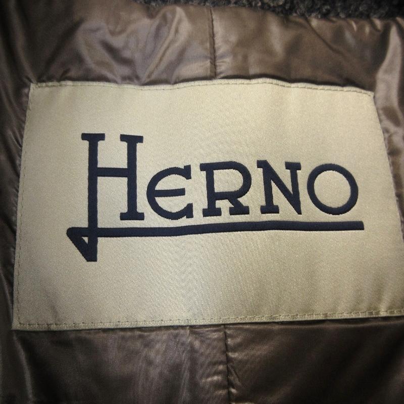 HERNO ヘルノ ダウンコート ウール インナーダウンコート イタリア製 グレー 44 71005173 : 71005173 ...