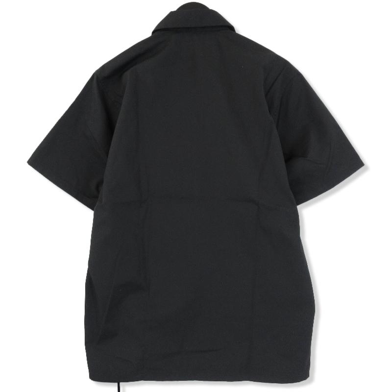 NEIGHBORHOOD ネイバーフッド ノーカラー ワークシャツ 半袖 黒