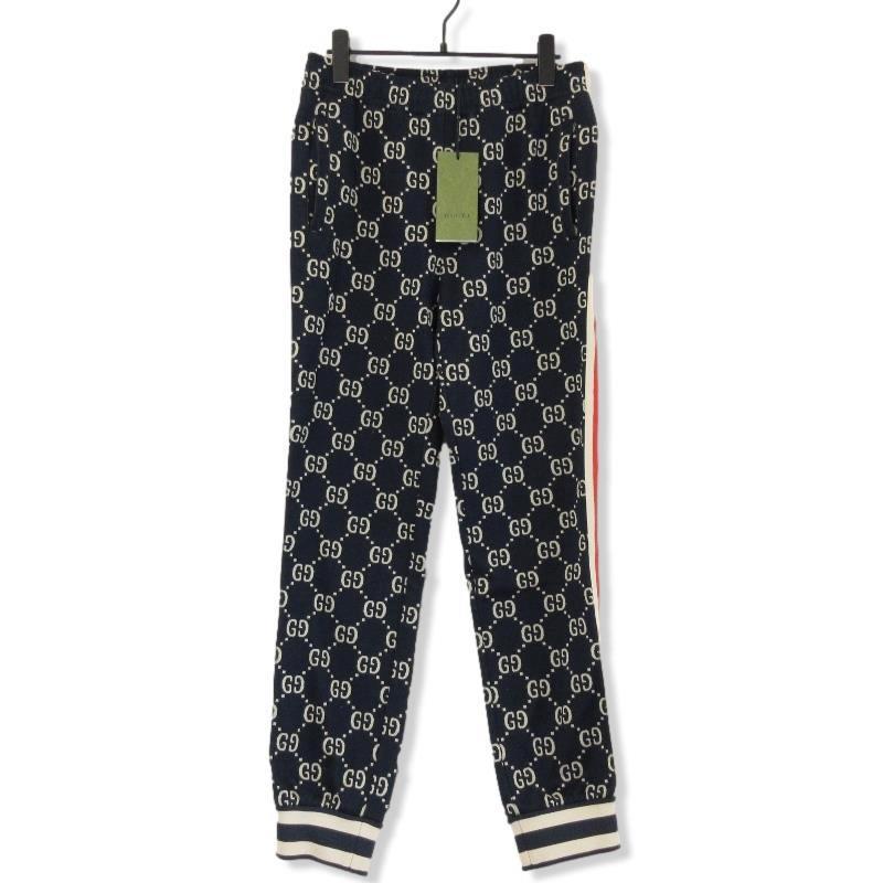 美品GUCCI グッチ M GGジャカード ジョギングパンツ/ジョガーパンツ