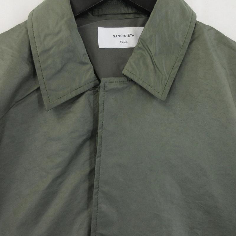 美品 SANDINISTA サンディニスタ コーチジャケット コーティング加工 