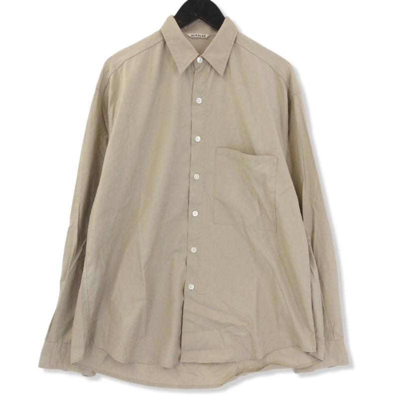 AURALEE オーラリー 長袖シャツ 18SS A8SS02TN WASHED FINX AURALEE オーラリー 長袖シャツ 18SS A8SS02TN WASHED FINX