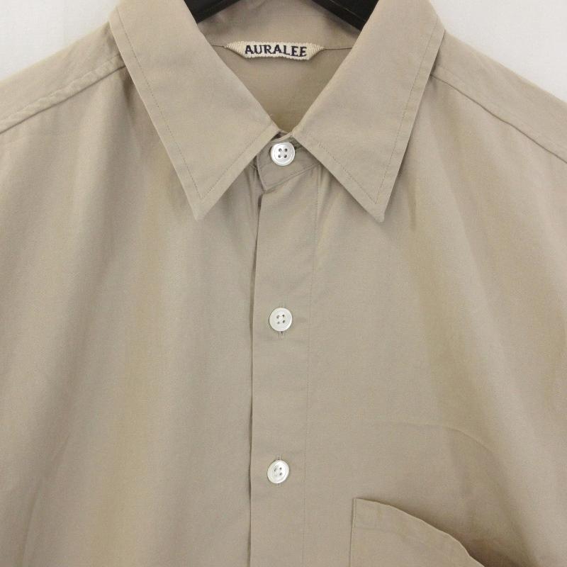 AURALEE オーラリー 長袖シャツ 18SS A8SS02TN WASHED FINX AURALEE オーラリー 長袖シャツ 18SS A8SS02TN WASHED FINX