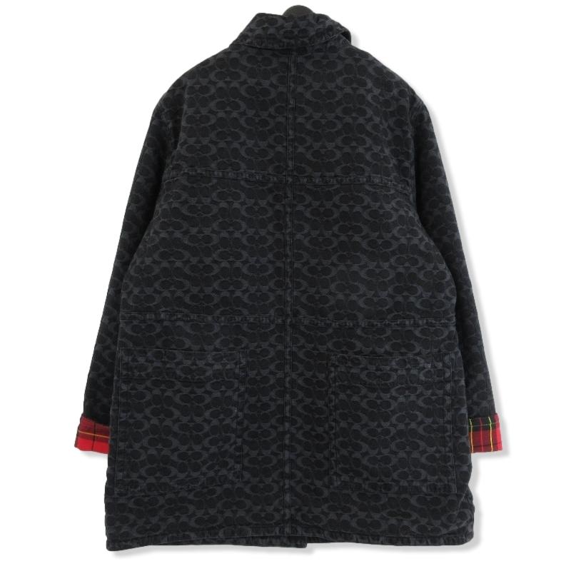 COACH コーチ シグネチャー ジャカード デニム ボニー コート COACH コーチ シグネチャー ジャカード デニム ボニー コート