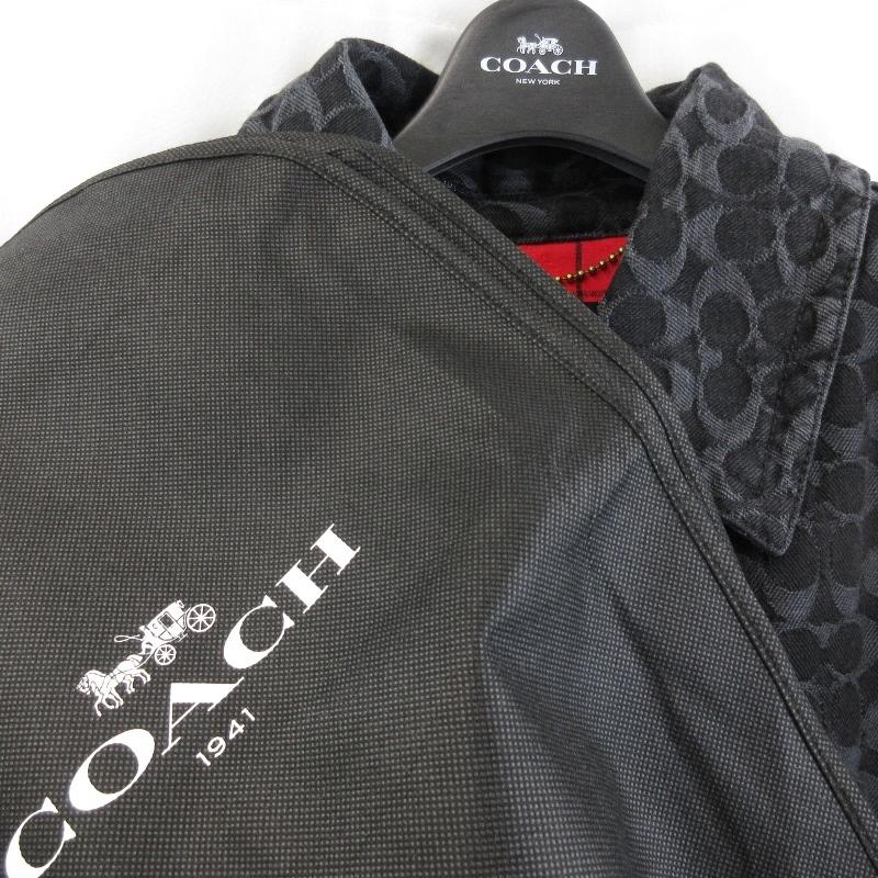 COACH コーチ シグネチャー ジャカード デニム ボニー コート COACH コーチ シグネチャー ジャカード デニム ボニー コート