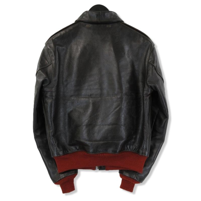 Real McCoyルーバトラムM シワ加工ウォッシャブルシープレザー Real