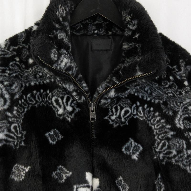 DANKE SCHON / ブルゾン/L/ポリエステル/BLK/ペーズリー/21A-BSL007-DS DANKE SCHON ダンケシェーン ファーブルゾン 21A-BSL007-DS ペイズリー