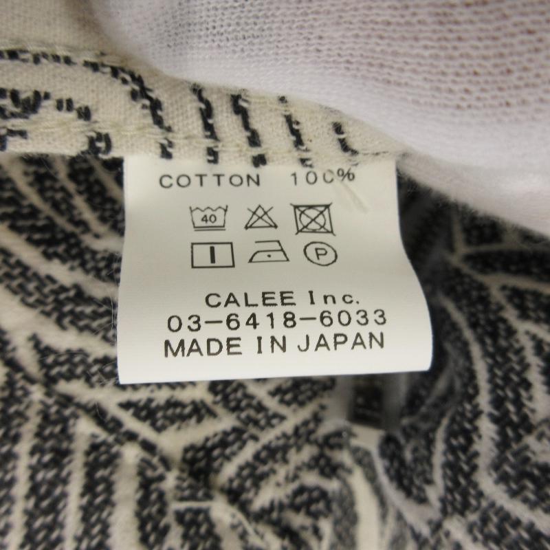 CALEE コート　スパイラル柄 CALEE 美品 キャリー スウィングトップ Allover spiral pattern