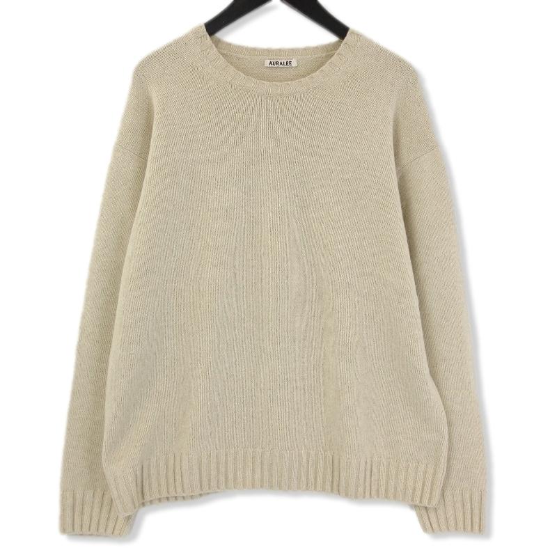 美品 AURALEE オーラリー ニット A20AP02WC クルーネック 美品 AURALEE オーラリー ニット A20AP02WC クルーネック