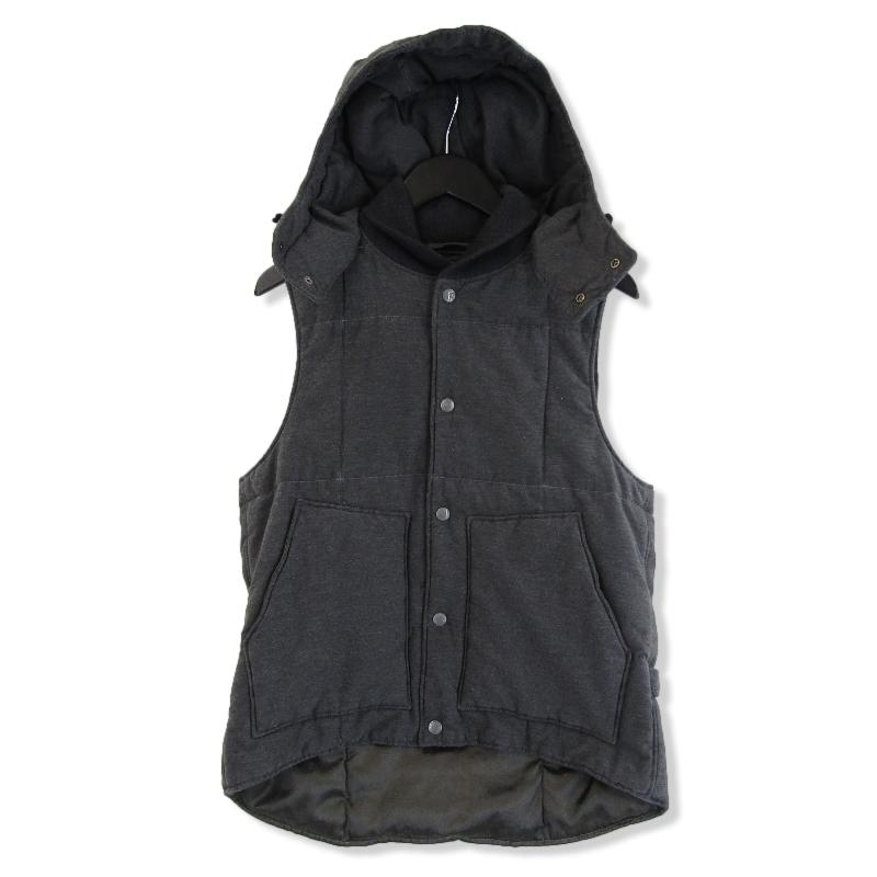 ENGINEERED GARMENTS フード付きベスト M ブラック ENGINEERED GARMENTS フード付きベスト M ブラック ENGINEERED