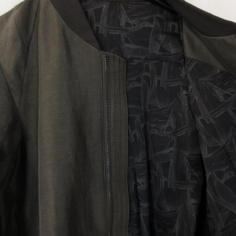 美品 DEVOA デヴォア 19SS ボンバージャケット JKA-SLB シルク リネン 