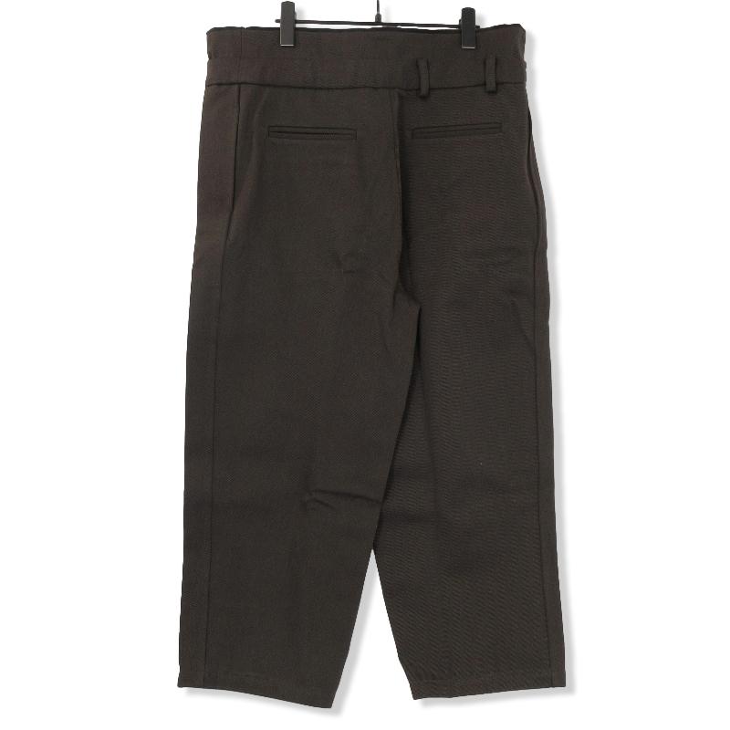 mittan(ミッタン) ウールコットンラップパンツ 茶 MITTAN（ミッタン