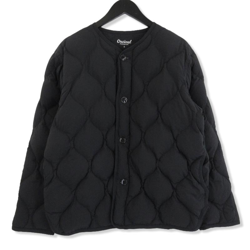 【美品】ORCIVAL ダウンジャケット ブラック　サイズ2 ORCIVAL オーシバル キルティングダウンジャケット FA12-111-02