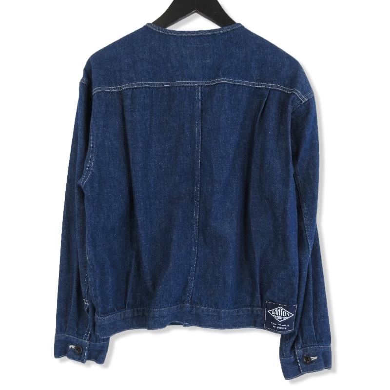 ダントンデニムジャケット ノーカラーレディース 36 新品