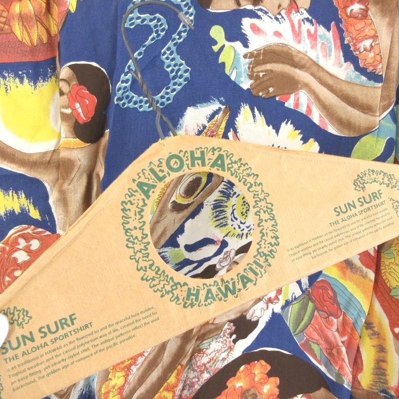 SUN SURF 美品 WAIKIKI SPORTS サンサーフ 半袖アロハシャツ