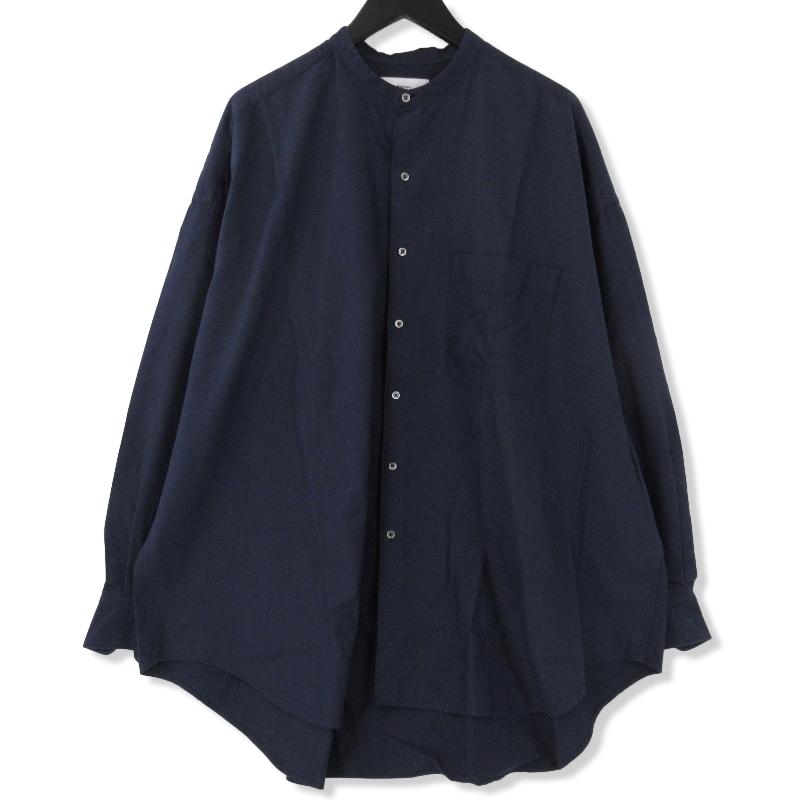 Graphpaper シャツ ネイビー 24SS Graphpaper 長袖シャツ ネイビー 24ss