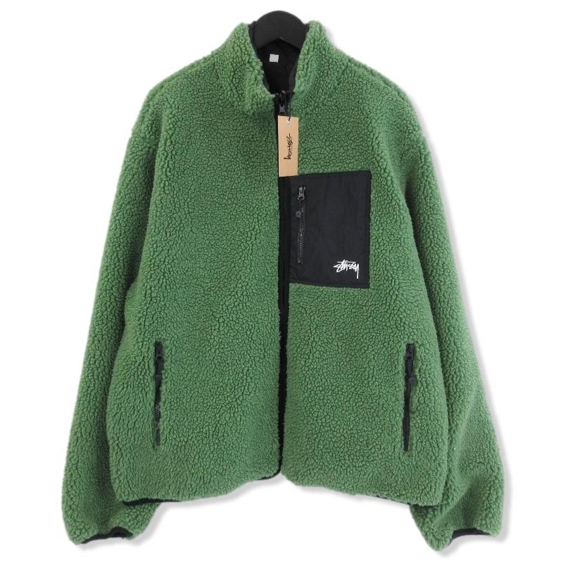 美品 STUSSY ステューシー リバーシブル 8ボール フリースジャケット 118498 8 Ball Sherpa Jacket グリーン XL  71007966 : 71007966 : クラシック - 通販 - Yahoo!ショッピング