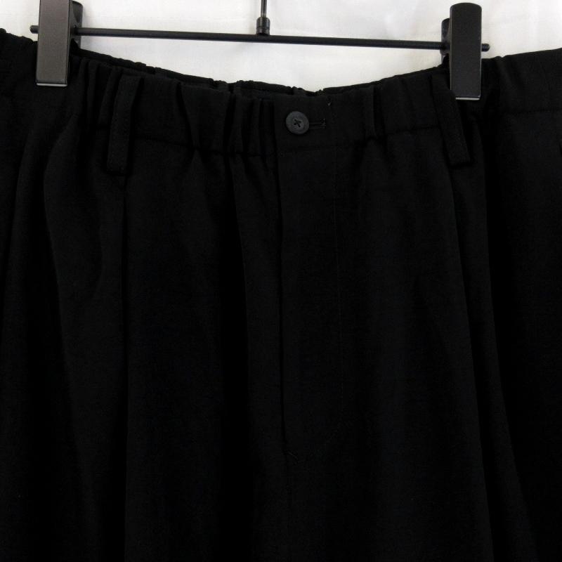 Yohji Yamamoto ヨウジヤマモト タキシード ワイド タック ゴム ハーフ 