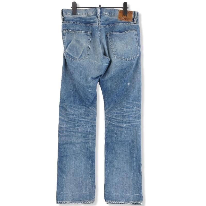 HYSTERIC GLAMOUR　CPR加工 ダメージ スタッズ デニムパンツ HYSTERIC GLAMOUR スタッズダメージデニムパンツ HYSTERIC