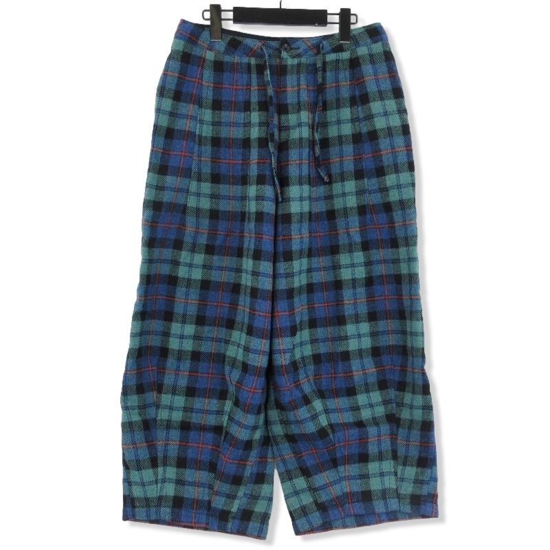ニードルス　Military Pant ウールチェック柄 ニードルズ“チェック柄”の直営店限定トラックスーツ - ラメの