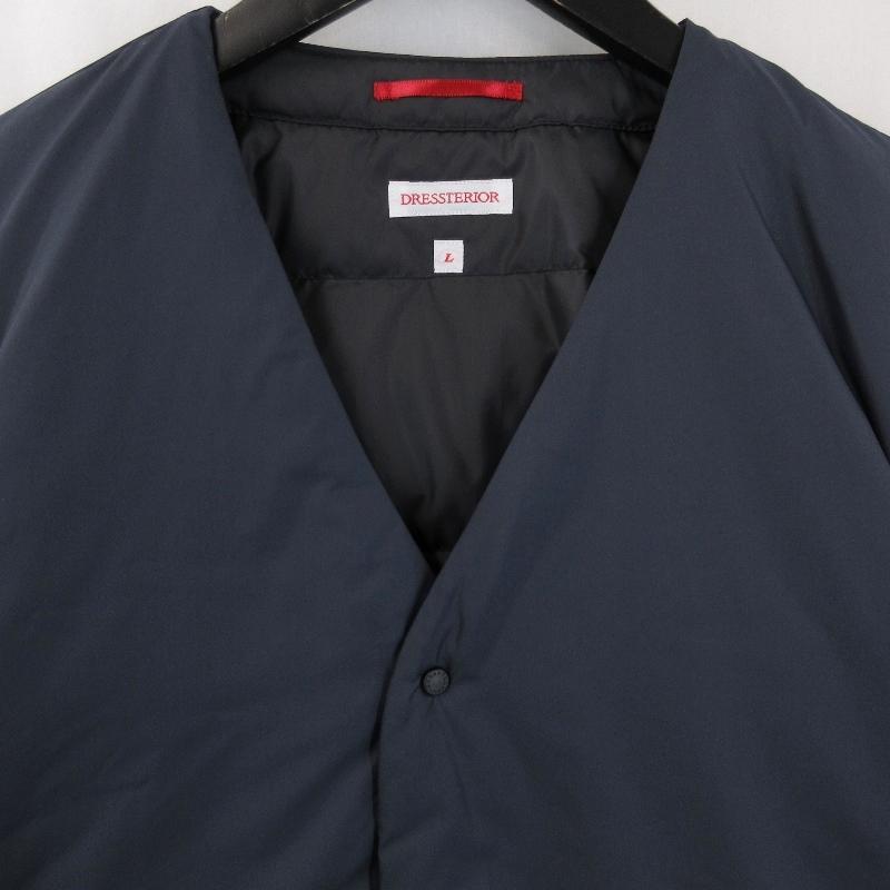 DRESSTERIOR] ノーカラーライトダウンジャケット