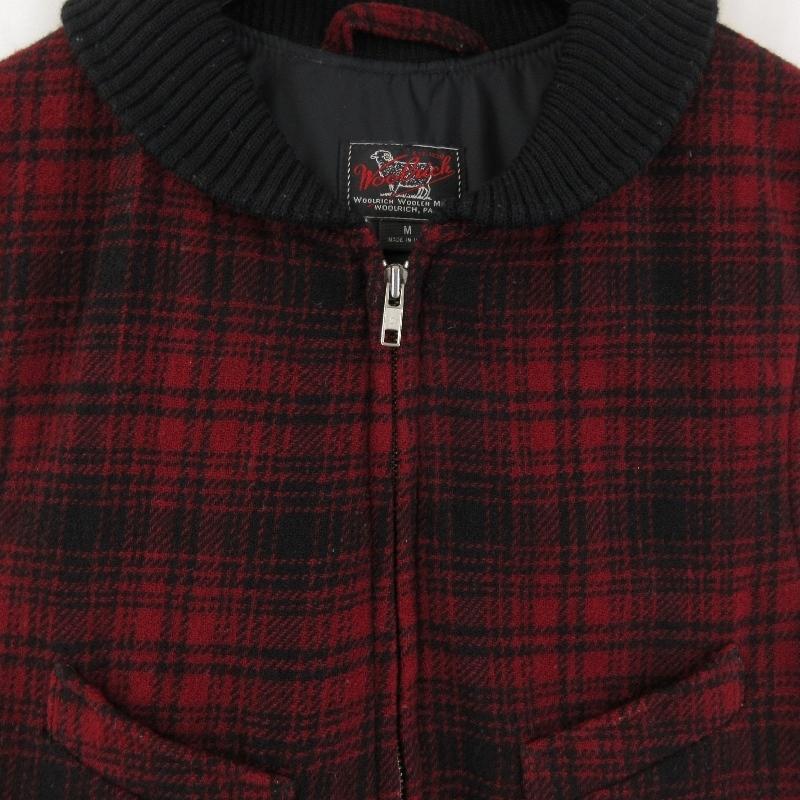 WOOLRICH ウールリッチ ダウンベスト USA製 チェック柄 ウール  