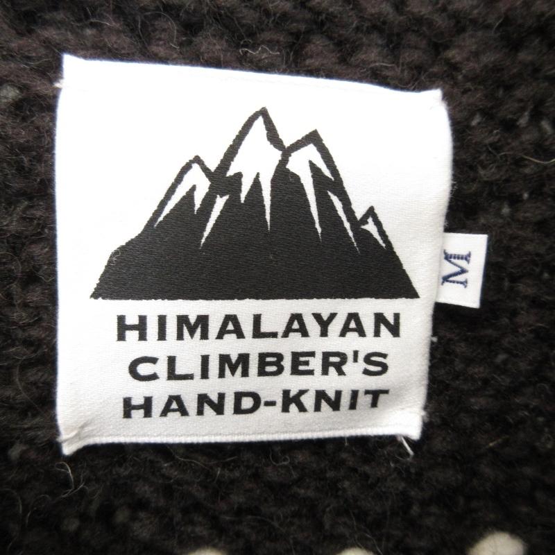 HIMALAYAN CLIMBER'S HAND-KNIT ヒマラヤンクライマーズハンドニット カーディガン Begin別注 フェアアイル柄 ダークブラウン M  71008509｜classic｜04