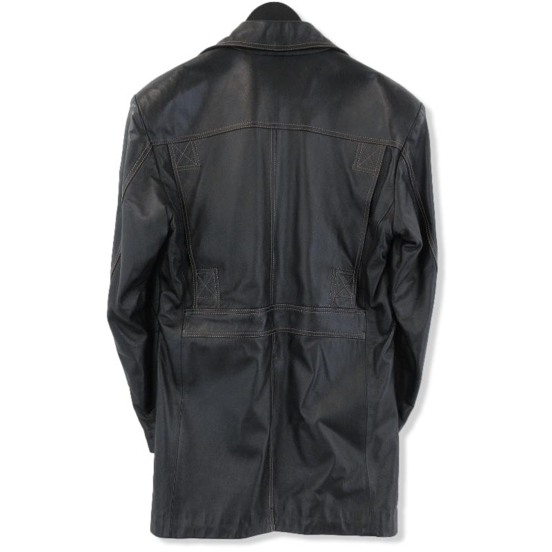 美品】レザージャケット 羊革 日本製 ブラック
