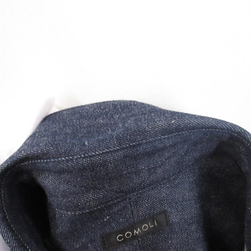 美品 COMOLI コモリ デニム コモリシャツ W03-02004 長袖デニムシャツ
