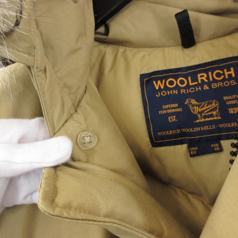 美品 WOOLRICH ウールリッチ アークティックパーカ 1502284 ARCTIC PARKA ファー付 ダウンジャケット サンドベージュ XS  71008946｜classic｜08