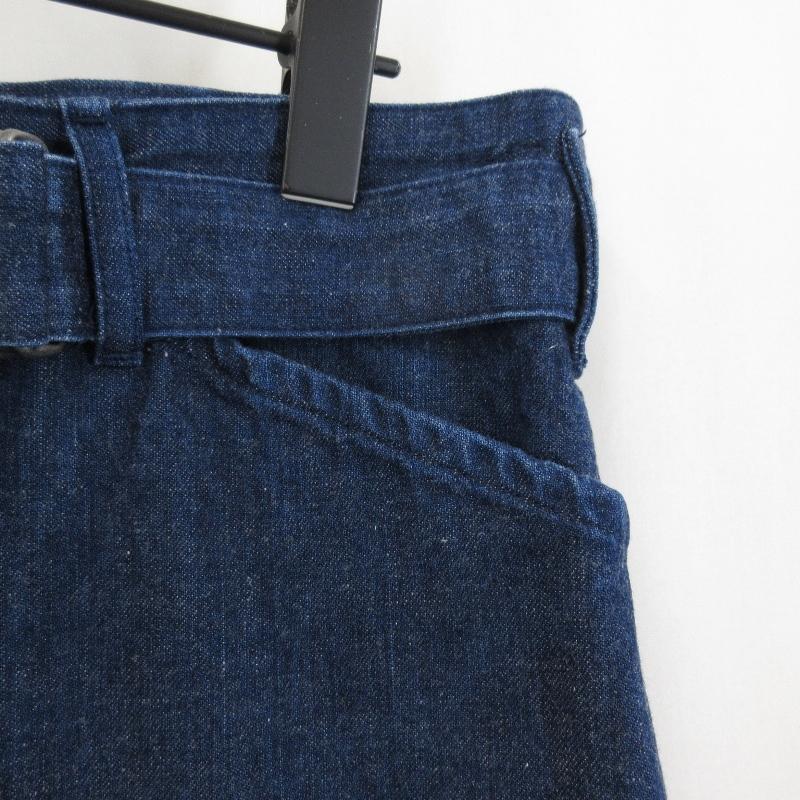 COMOLI コモリ ベルテッド デニムパンツ K01-03005 テーパード ワン 