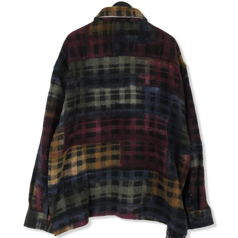 destin カシミヤ 長袖シャツ destin - ウールカシミアチェックシャツ