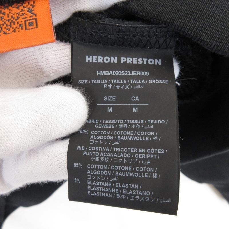 未使用 HERON PRESTON ヘロンプレストン BEWARE OF DOG CREWNECK HMBS23-069 プリント クルーネック スウェット BLACK M  71009245｜classic｜06