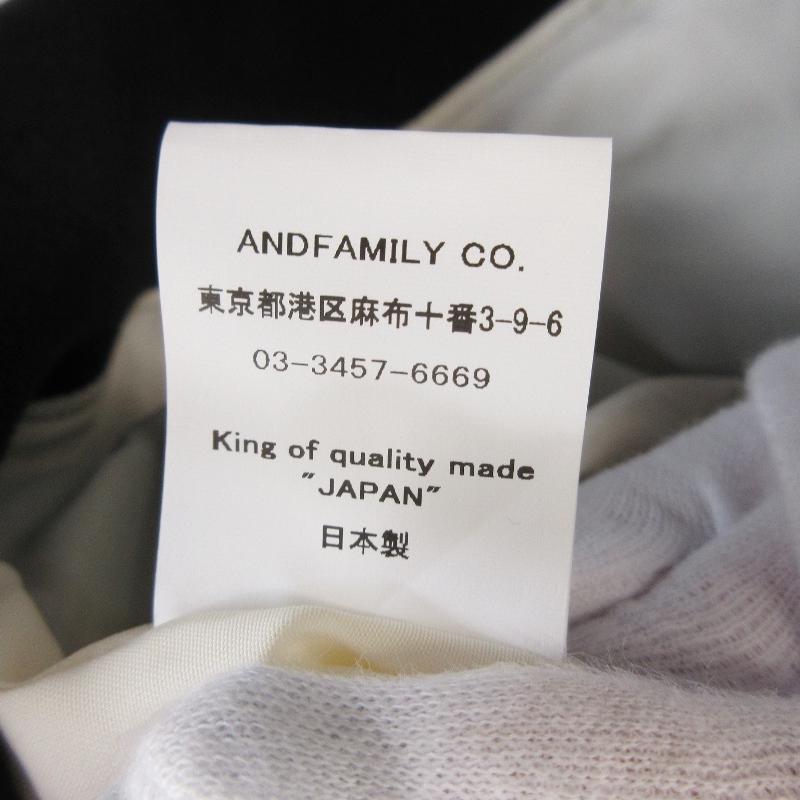 未使用 ANDFAMILYS アンドファミリー ゴンズジャケット JK-2311755 WEP GONZ JACKET G-8ジャケット チャコール CHC M タグ付き  71009255｜classic｜06