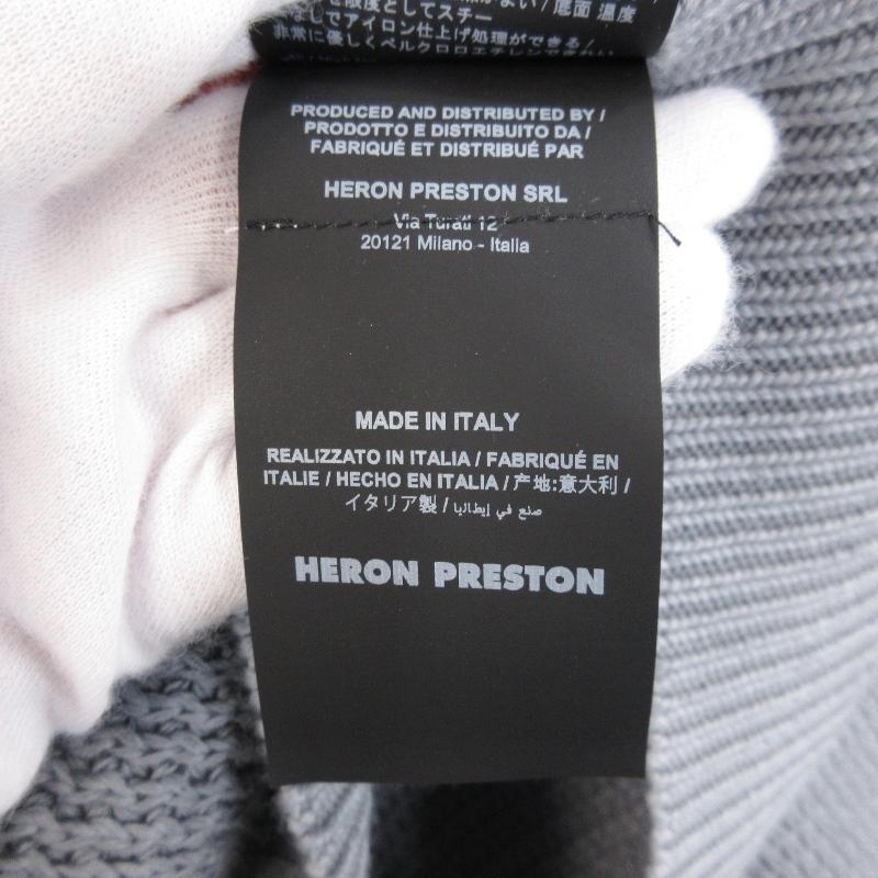 未使用 HERON PRESTON ヘロンプレストン GRADIENT KNIT CREWNECK HMHS23-200 クルーネックニット セーター 0901/GRAY M  71009264｜classic｜08