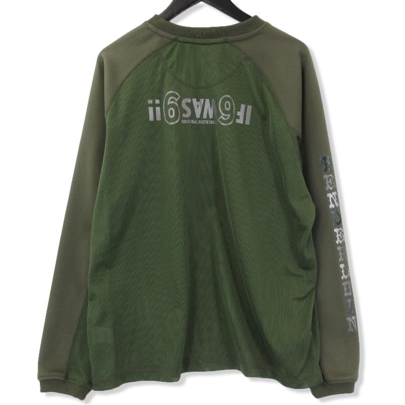美品 TENDERLOIN テンダーロイン 長袖Tシャツ MIX MESH JERSEY BS 