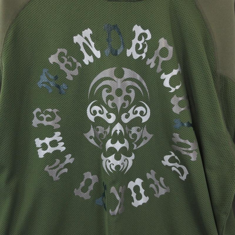 美品 TENDERLOIN テンダーロイン 長袖Tシャツ MIX MESH JERSEY BS 