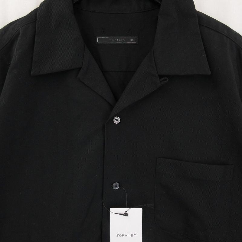SOPHNET.◇半袖シャツ/M/ポリエステル/BLK