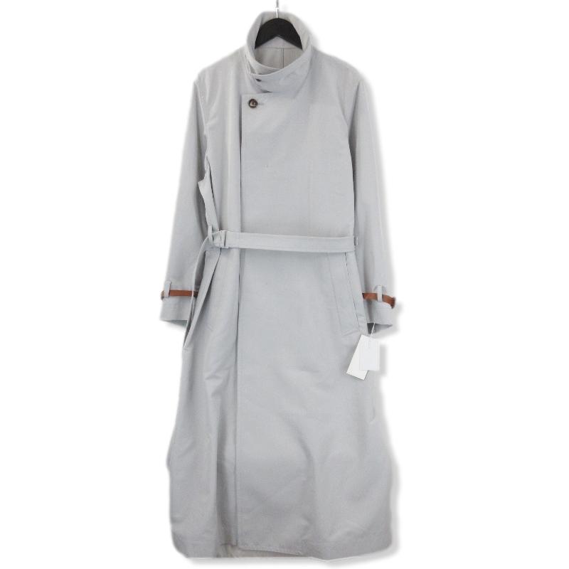 未使用 IRENISA イレニサ STAND COLLAR COAT WITH LEATHER STRAP IH 