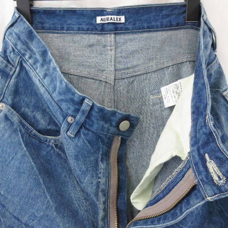 AURALEE オーラリー デニムパンツ A23SP02DE SELVEDGE FEDED LIGHT 