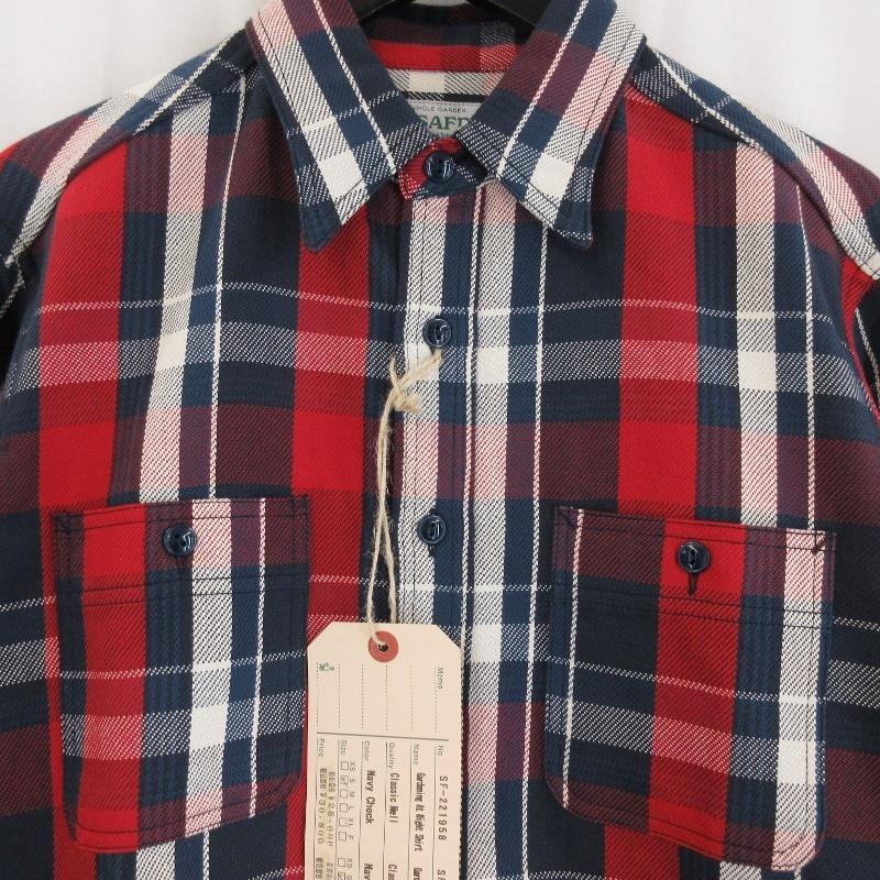 未使用 SASSAFRAS ササフラス Gardening At Night Shirt SF-221958 長袖ネルシャツ チェックシャツ アット ネイビー S タグ付き 71010081 未使用 SASSAFRAS ササフラス Gardening At Night Shirt SF-221958 長袖ネルシャツ チェックシャツ アット ネイビー S タグ付き 71010081