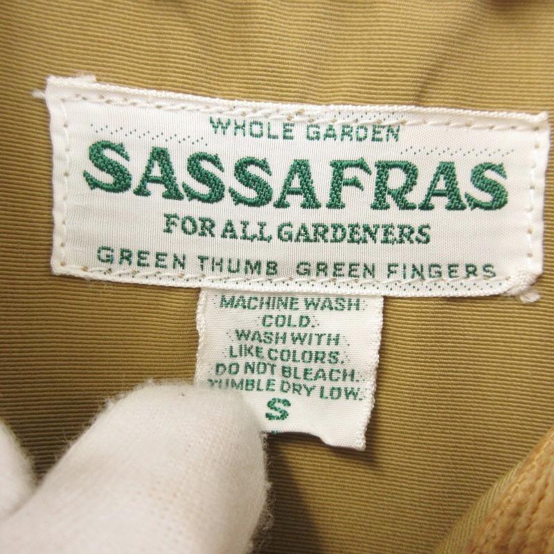 SASSAFRAS 美品 ササフラス ガーデンホールジャケット 襟コーデュロイ 