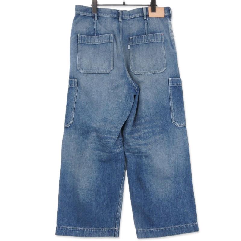 グラフペーパー（graphpaper） カーゴデニム　サイズ1 Graphpaper (グラフペーパー) Selvage Denim Cargo Pants LIGHT