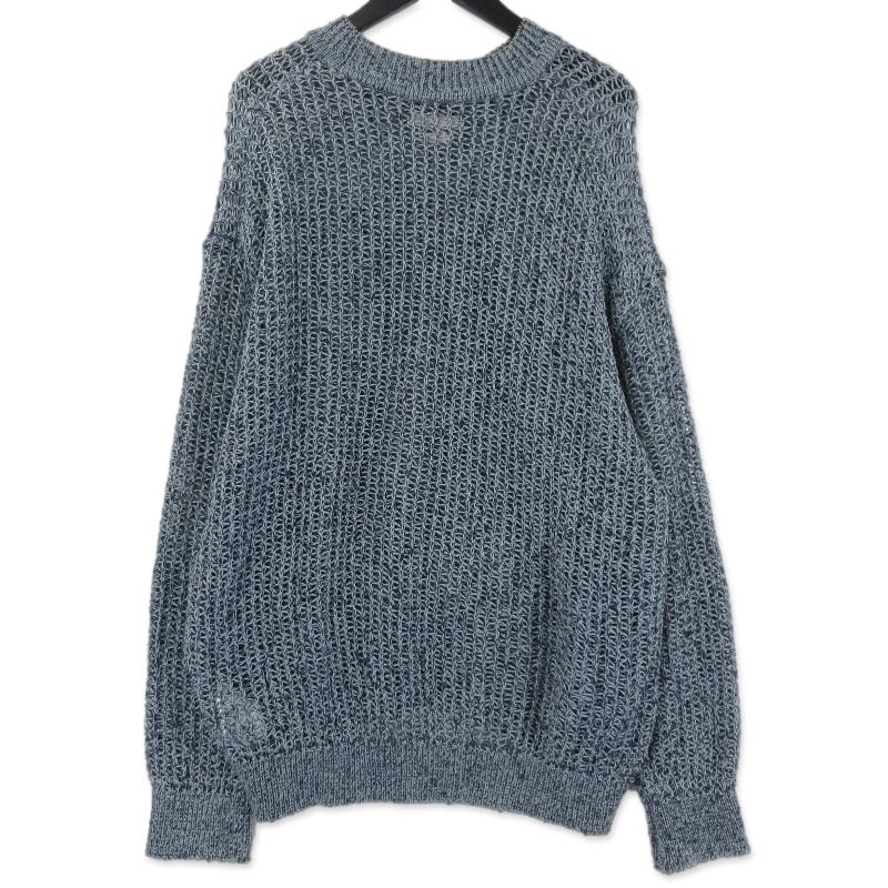 YOKE ヨーク ニット YK21SS0224S LARGE MESHED CREW NECK RIB YOKE ヨーク ニット YK21SS0224S LARGE MESHED CREW NECK RIB